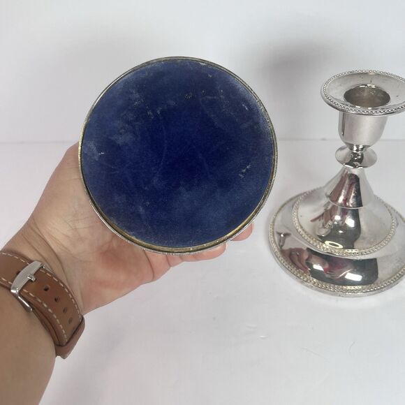 Candle Holders Silver Plated Dinner Party Or Wedding Decor - Picture 6 of 9